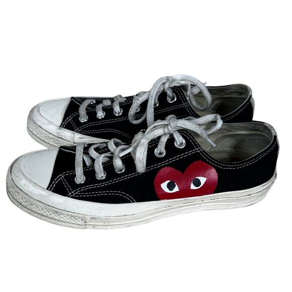 Comme des Garcons Play x Converse Women's Chuck Taylor All Star Size 7 Used - Picture 4 of 8